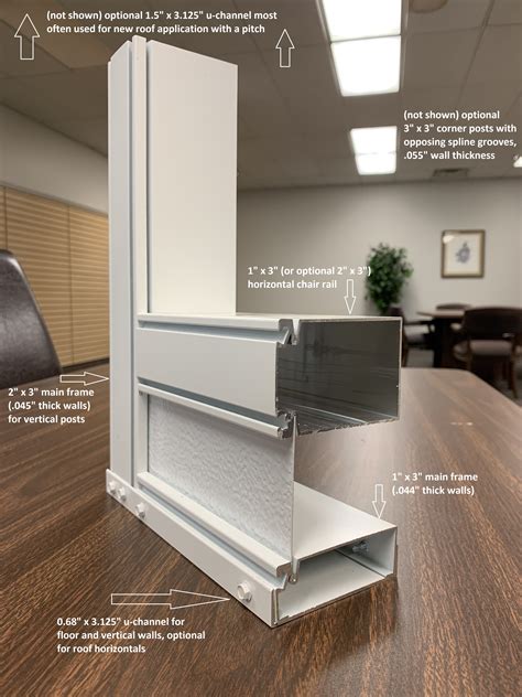 extruded aluminum screen porch framing